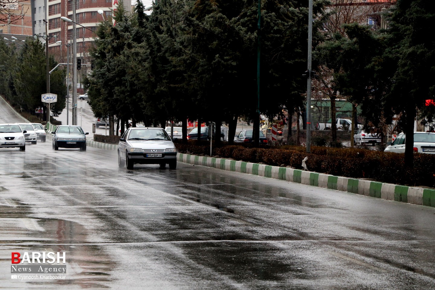 بارش شدید باران و آبگرفتگی معابر شهری