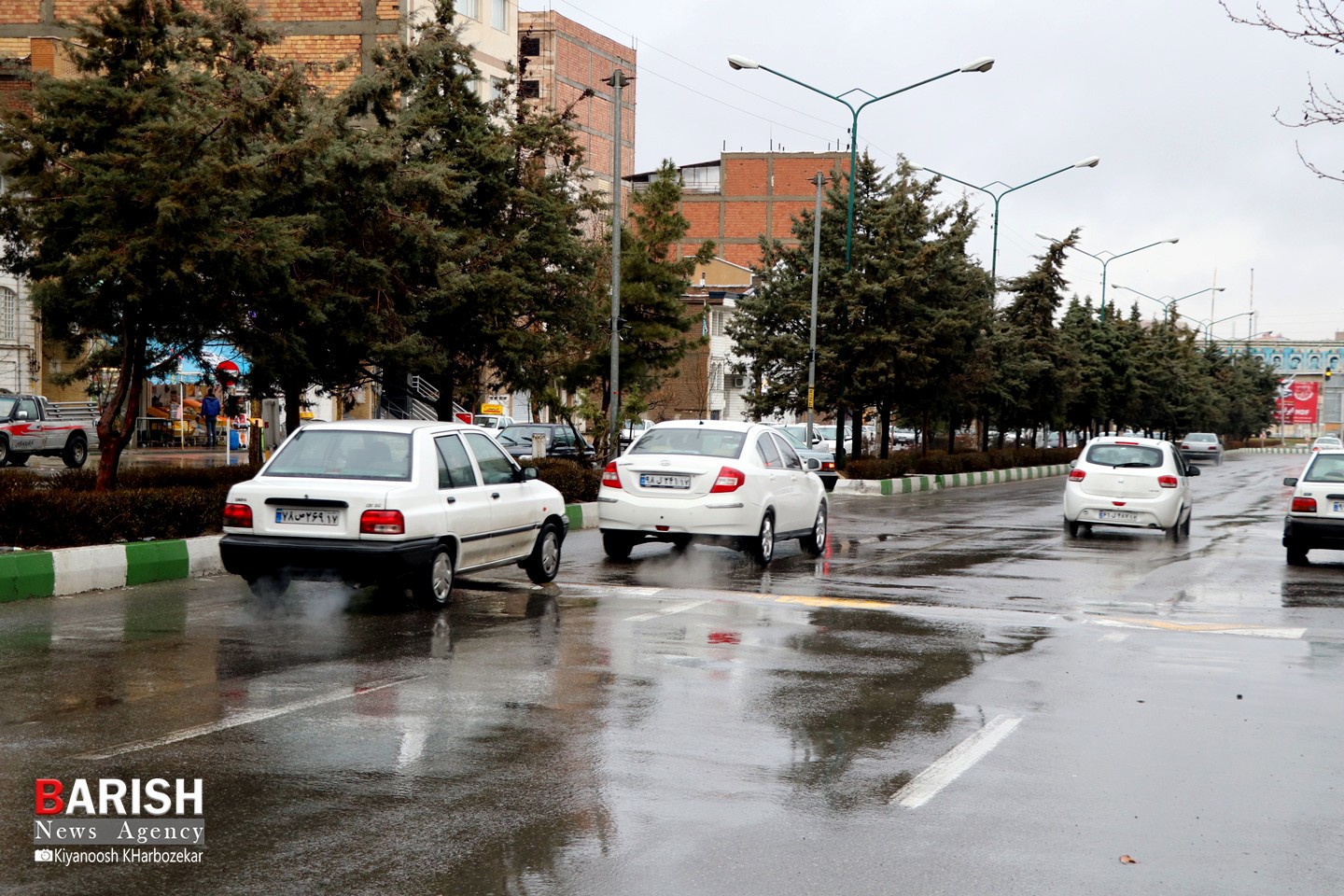 بارش شدید باران و آبگرفتگی معابر شهری