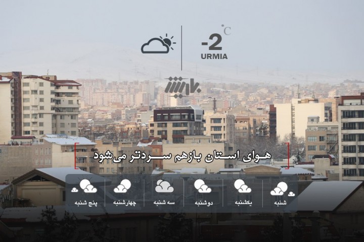 هوای استان بازهم سردتر می‌شود