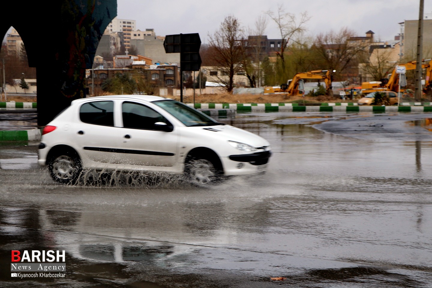 بارش شدید باران و آبگرفتگی معابر شهری