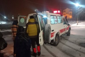 عملیات انتقال مادر باردار بد حال در چالدران عملیات انتقال مادر باردار بد حال در چالدران