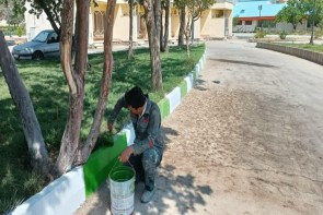 آغاز عملیات اجرایی رنگآمیزی جداول دهکده چیچست آغاز عملیات اجرایی رنگآمیزی جداول دهکده چیچست