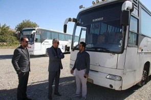اعزام ۸۰۰ دستگاه اتوبوس از آذربایجان غربی به مرز مهران اعزام ۸۰۰ دستگاه اتوبوس از آذربایجان غربی به مرز مهران